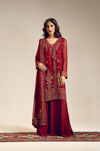 3 Piece Chiffon Embroidered (UF0028)