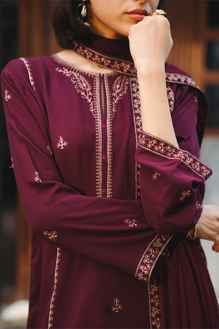 3 Piece Lawn Karandi Embroidered Suit (CS0422)