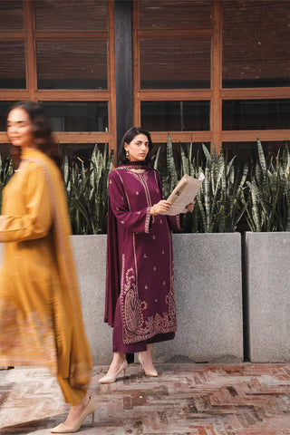 3 Piece Lawn Karandi Embroidered Suit (CS0422)