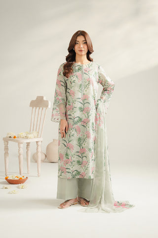 3 Piece Lawn Printed Unstitched Suit (UC0102)