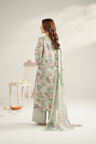 3 Piece Lawn Printed Unstitched Suit (UC0102)