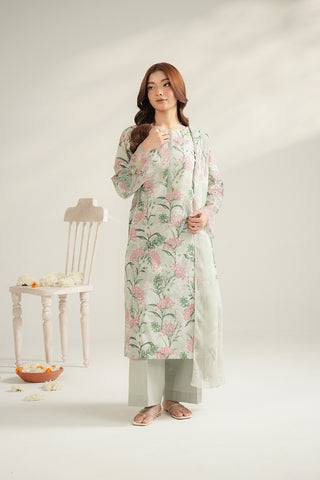 3 Piece Lawn Printed Unstitched Suit (UC0102)