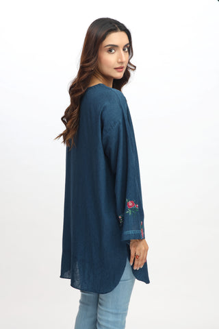 1 Piece Cotton Karandi Embroidered Shirt (BA0035)