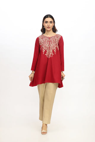 1 Piece Cotton Karandi Embroidered Top (BA0051)