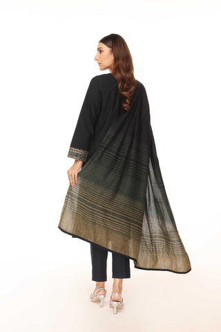 3 Piece Slub Khaddar Embroidered Suit (BA0075)