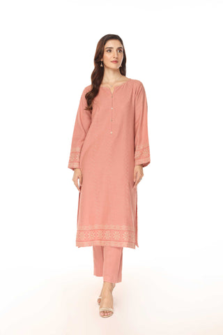 2 Piece Cotton Karandi Embroidered Suit (BA0077)