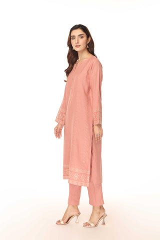 2 Piece Cotton Karandi Embroidered Suit (BA0077)