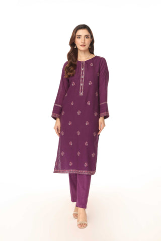 2 Piece Cotton Karandi Embroidered Suit (BA0078)