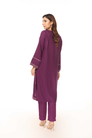2 Piece Cotton Karandi Embroidered Suit (BA0078)
