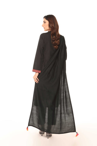 3 Piece Slub Khaddar Embroidered Suit (BA0088)