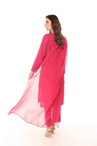 3 Piece Lawn Karandi Embroidered Suit (BA0094)