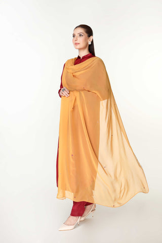 1 Piece Chiffon Embroidered (BB9921)