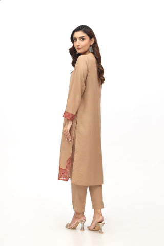 2 Piece Lawn Karandi Embroidered Suit  (BB9930)