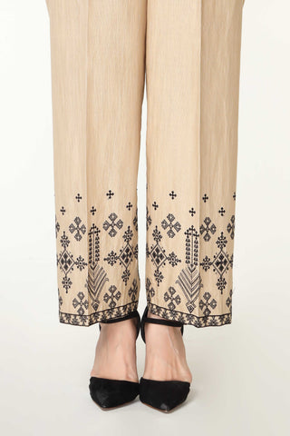 1 Piece Slub Khaddar Embroidered Trouser (BB9948)