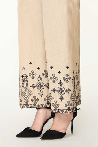 1 Piece Slub Khaddar Embroidered Trouser (BB9948)