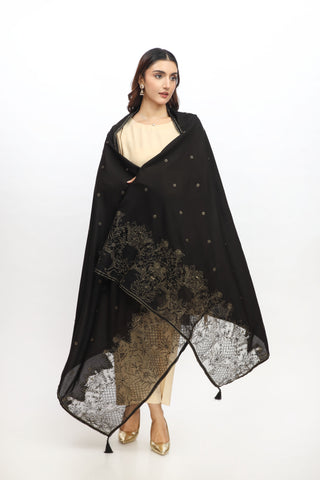 1 Piece Lawn Karandi Shawl (BB9976)