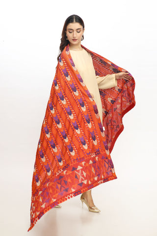 1 Piece Lawn Karandi Embroidered Shawl (BB9986)