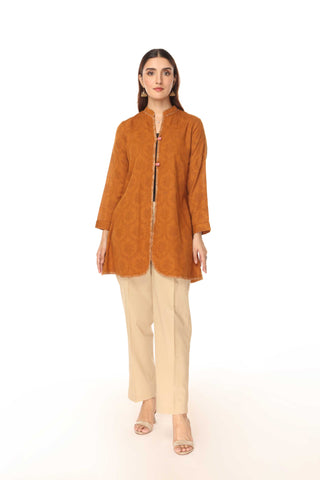 1 Piece Slub Khaddar Printed Jacket (BE0019)