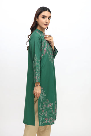1 Piece Slub Khaddar Embroidered Jacket (BE0020)