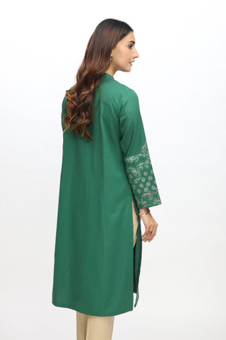1 Piece Slub Khaddar Embroidered Jacket (BE0020)
