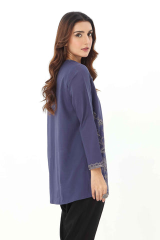 1 Piece Slub Khaddar Embroidered Jacket (BE0027)