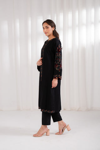 1 Piece Slub Khaddar Embroidered (BE0035)