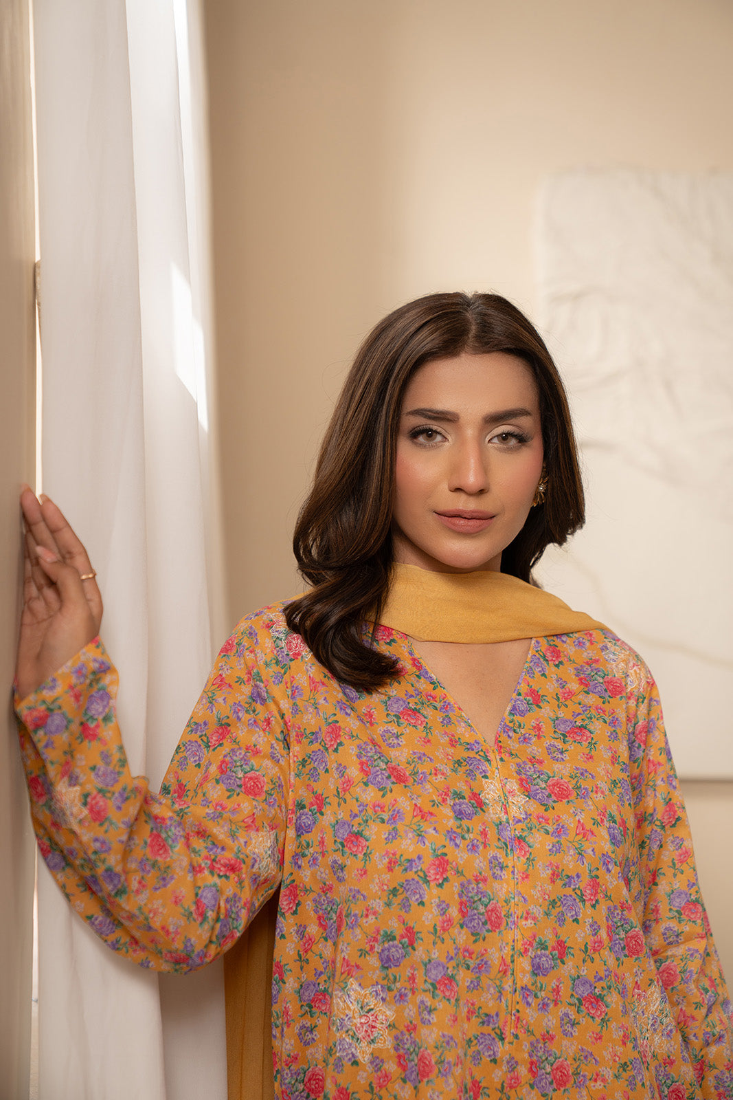 3 Piece Unstitched Printed Lawn Suit (UC0062)
