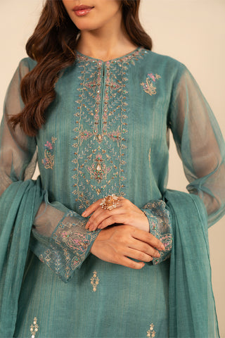 3 Piece Net Embroidered (FL0020)