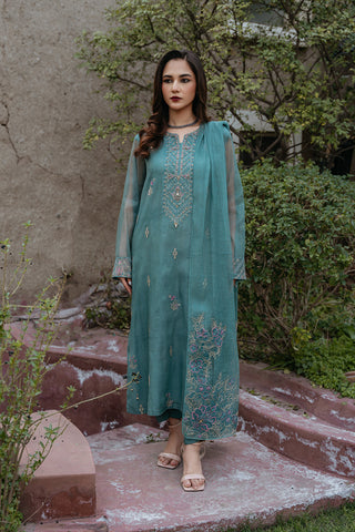 3 Piece Net Embroidered (FL0020)