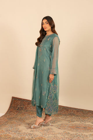 3 Piece Net Embroidered (FL0020)