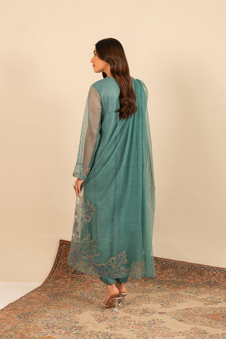 3 Piece Net Embroidered (FL0020)