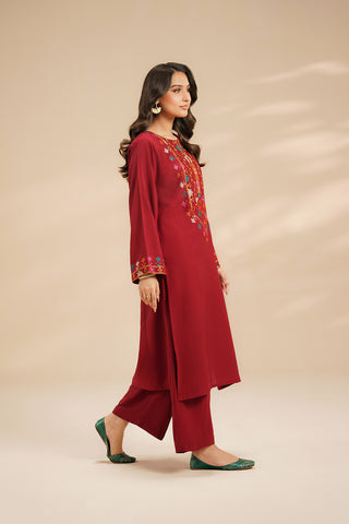 2 Piece Lawn Karandi Embroidered Suit (CP0609)