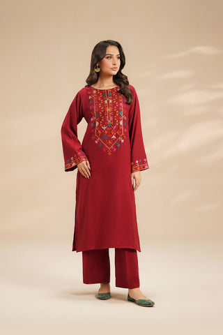 2 Piece Lawn Karandi Embroidered Suit (CP0609)