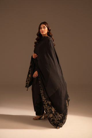 1 Piece Resham Cotton Embroidered Shawls (FH0022)