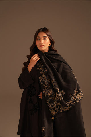 1 Piece Resham Cotton Embroidered Shawls (FH0022)