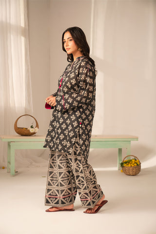 2 Piece Printed Lawn Printed Unstitched Suit (UC0119)