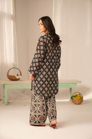 2 Piece Printed Lawn Printed Unstitched Suit (UC0119)