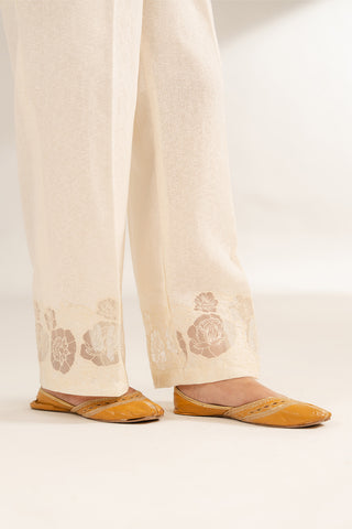 1 Piece Cotton Karandi Embroidered Bottoms (CB0015)