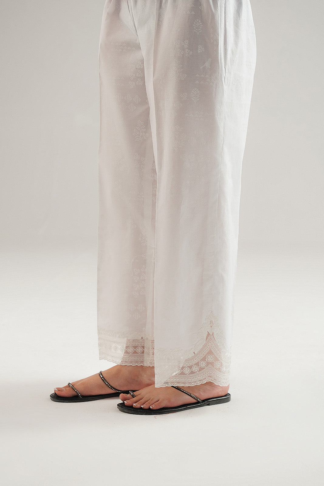 1 Piece Printed Cambric Embroidered Culottes (CB0032)