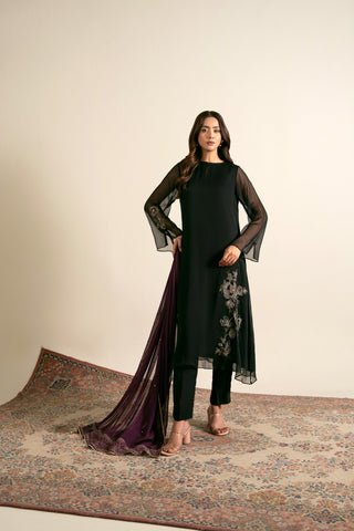 1 Piece Chiffon Embroidered (CD0004)
