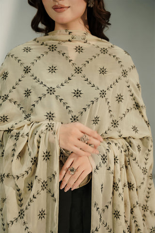 1 Piece Chiffon Embroidered Dupatta (CD0015)