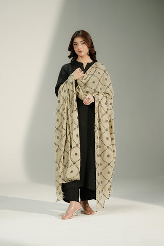 1 Piece Chiffon Embroidered Dupatta (CD0015)