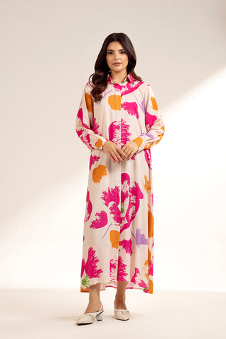 1 Piece Printed Viscose Linen Printed (CF0168)