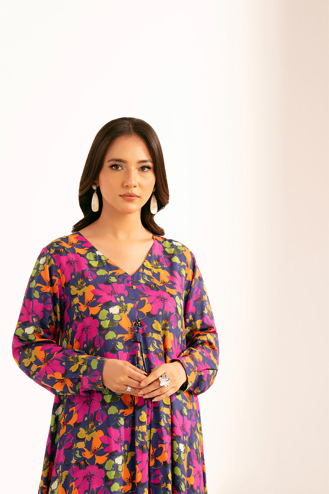 1 Piece Printed Viscose Linen Printed (CF0170)