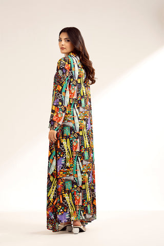 1 Piece Printed Viscose Linen Printed (CF0171)