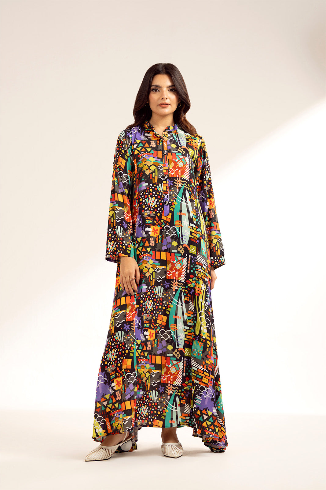 1 Piece Printed Viscose Linen Printed (CF0171)