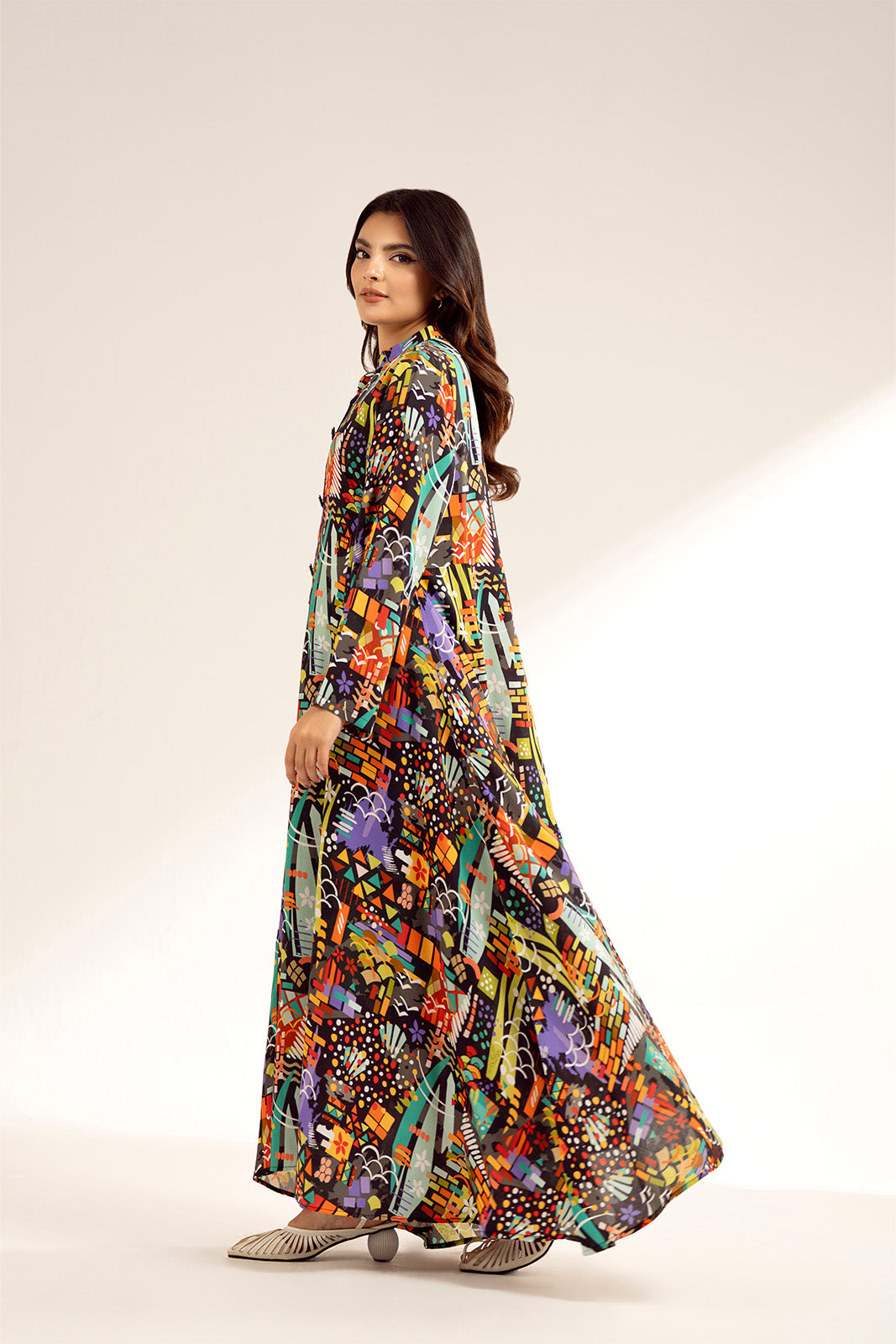 1 Piece Printed Viscose Linen Printed (CF0171)