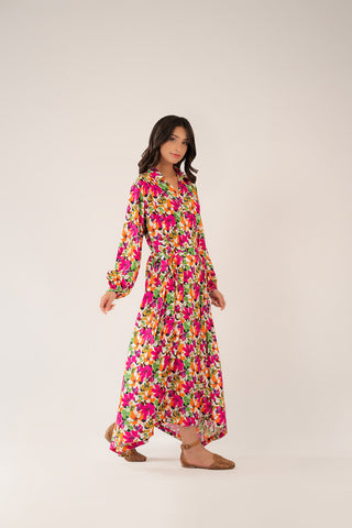 1 Piece Printed Viscose Linen Printed Shirts (CF0173)
