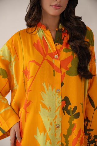 1 Piece Linen Printed Printed (CF0175)