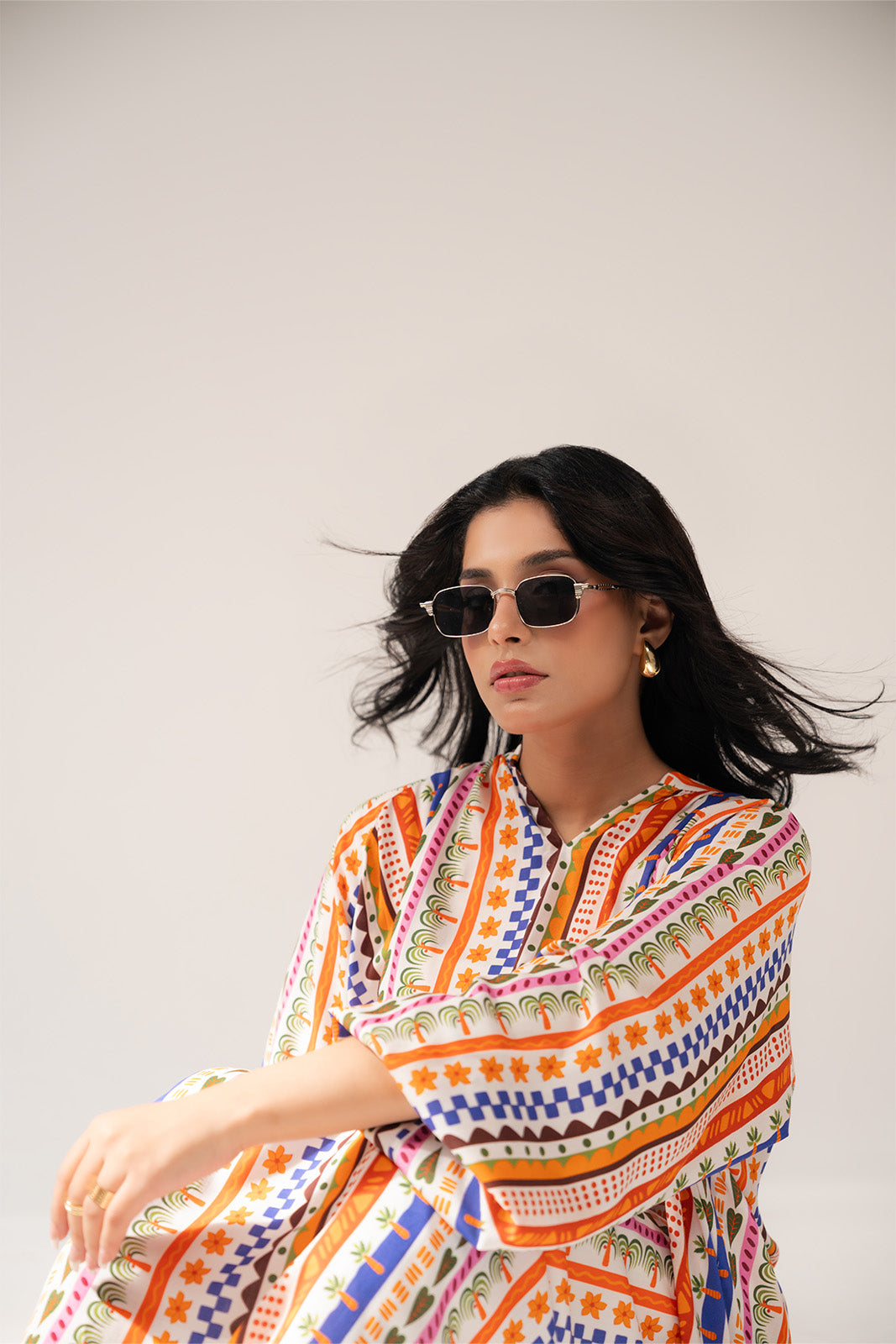 1 Piece Linen Printed Printed Shirts (CF0176)